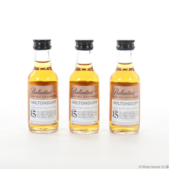 Miltonduff - 15 Year Old (Ballantine's Series 002) 3 x 5cl