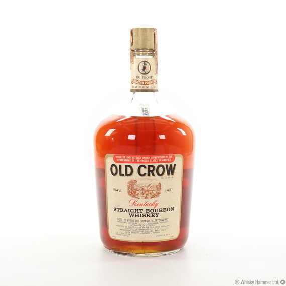 Old Crow - Kentucky Straight Bourbon (1960s) Half Gallon