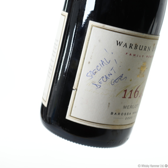 Warburn Estate - 2003 (1164 Family Reserve) 75cl