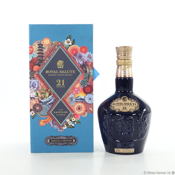 Chivas - Royal Salute 21 Year Old (The Sapphire Flagon) British Royal Traditions Special Edition