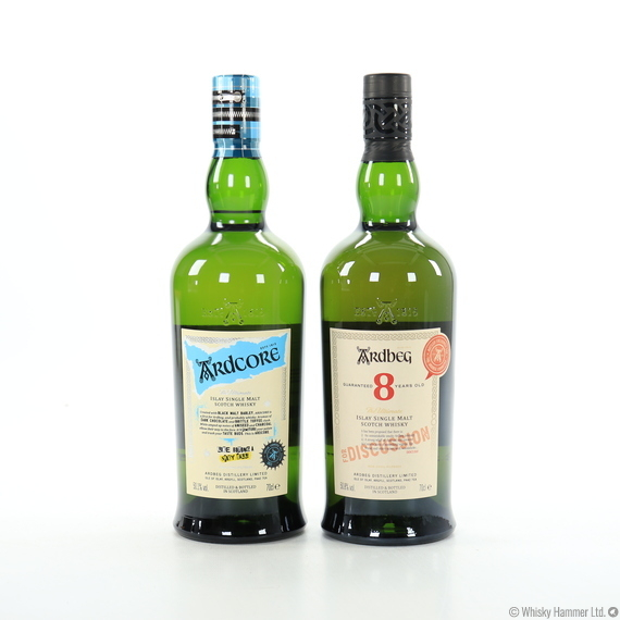 Ardbeg - 8 Year Old (For Discussion) + Ardcore (Committee Exclusives) 2 x 70cl