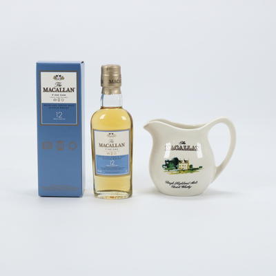 Macallan - 12 Year Old (Fine Oak) Miniature + Water Jug
