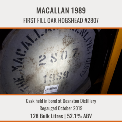 Macallan - 1989 Hogshead #2807 | Held In Bond
