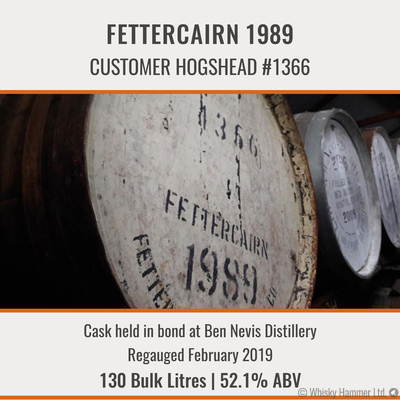Fettercairn - 1989 Hogshead #1366 | Held In Bond