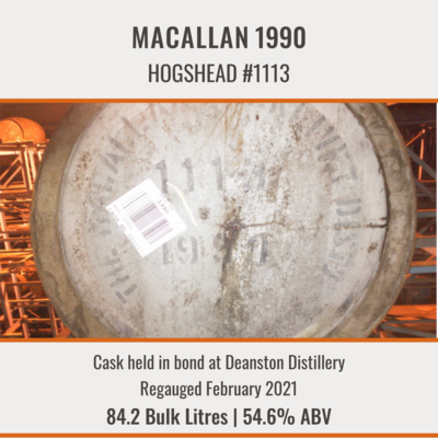 Macallan - 1990 Hogshead #1113 | Held In Bond