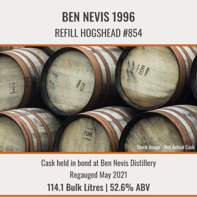 Ben Nevis - 1996 Refill Hogshead #854 | Held In Bond
