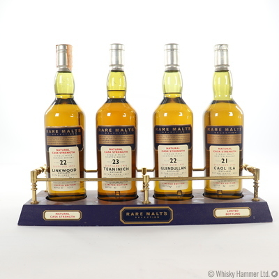 Rare Malts  - Natural Cask Strength Selection + Plinth (3 x 70cl + 1 x 75cl)