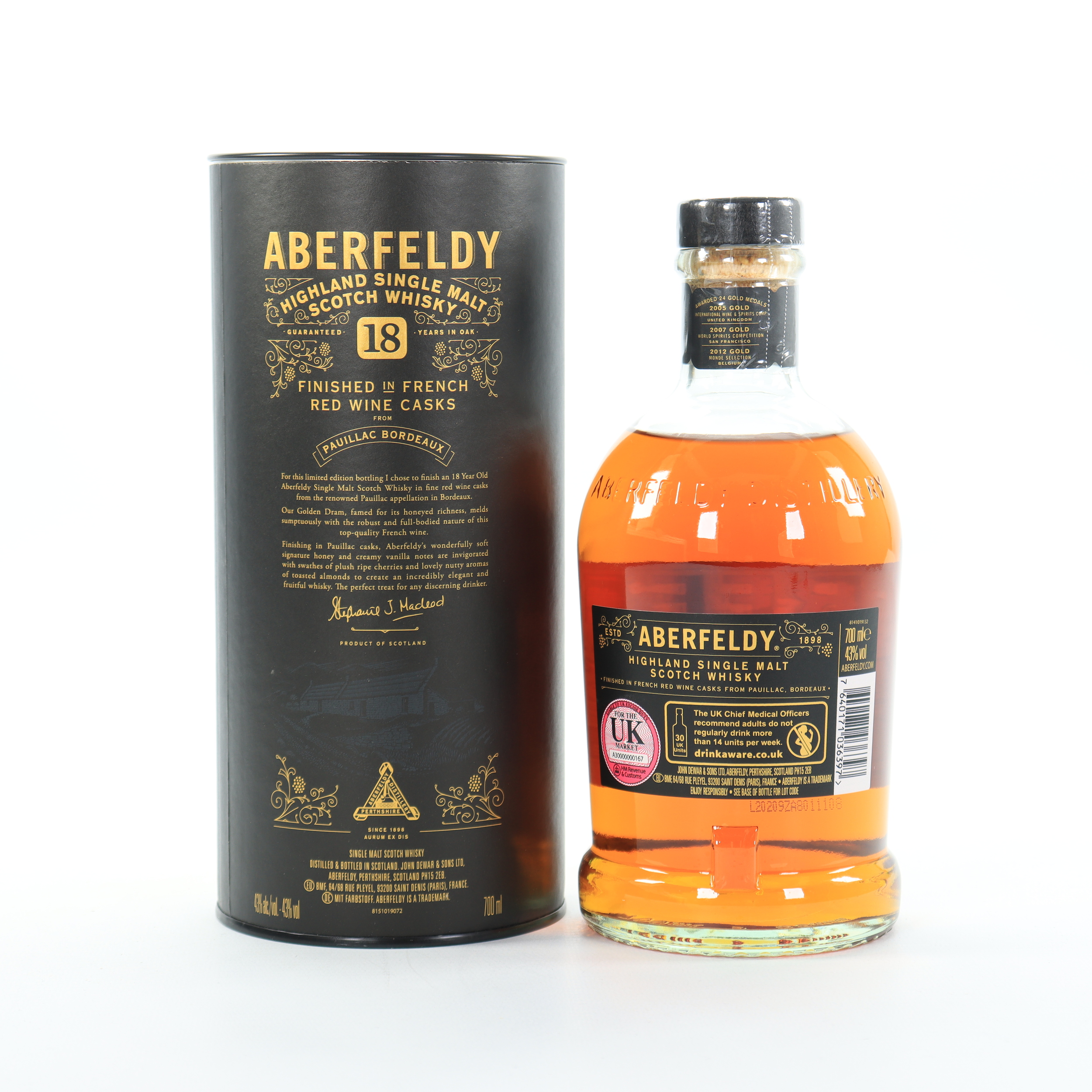 Aberfeldy - 18 Year Old (Red Wine Cask Finish) Whisky