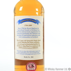 Speyside - 25 Year Old (The Royal Highland & Agricultural Society) Thumbnail